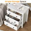 Table de chevet 3 tiroirs, coffre de rangement en bois 23,6 po-1902793947
