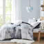 Collection d'édredon pour lit simple / simple TG avec motif aquarelle et coussin décoratif en microfibre-129946456
