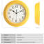 Horloge murale silencieuse 9 po
