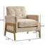 Fauteuil d'appoint capitonné - Sable-130126169