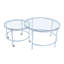 Ensemble de tables gigognes en verre