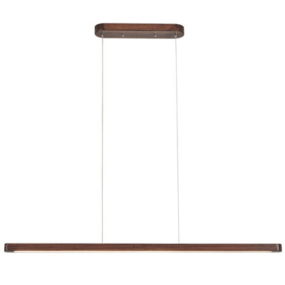 Luminaire suspendu en bois massif à intensité variable pour salle à manger