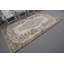 Grand tapis turc Anatolian rétro avec motif à médaillon beige pour les salons ou les salons