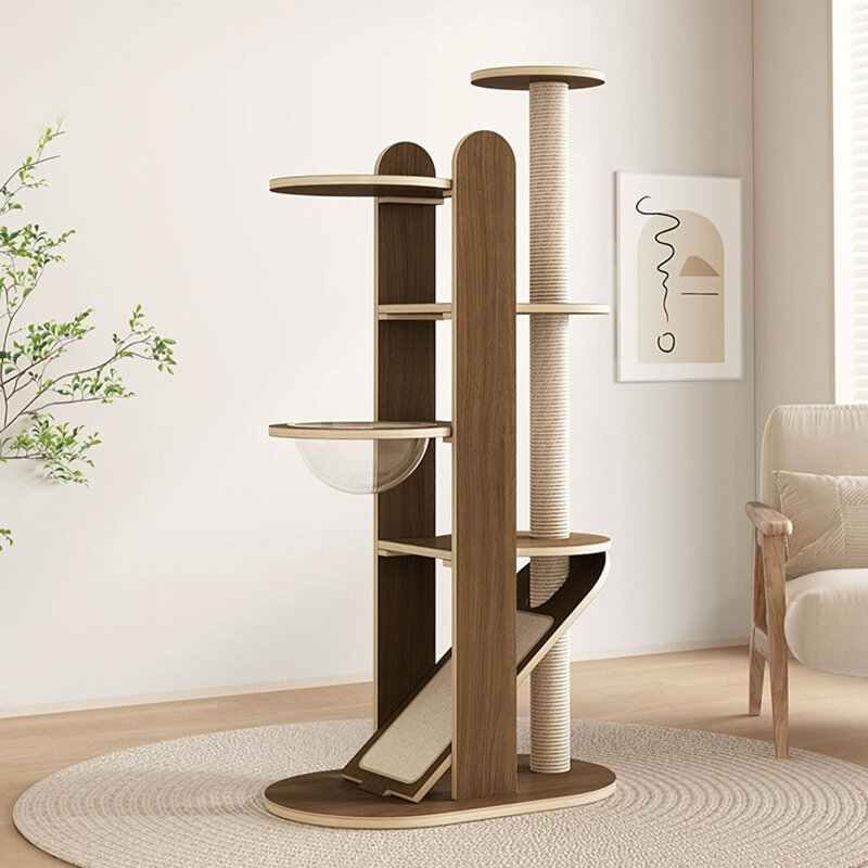 5 Tiers Cat Tree with Condons,Perch,Scratching Posts