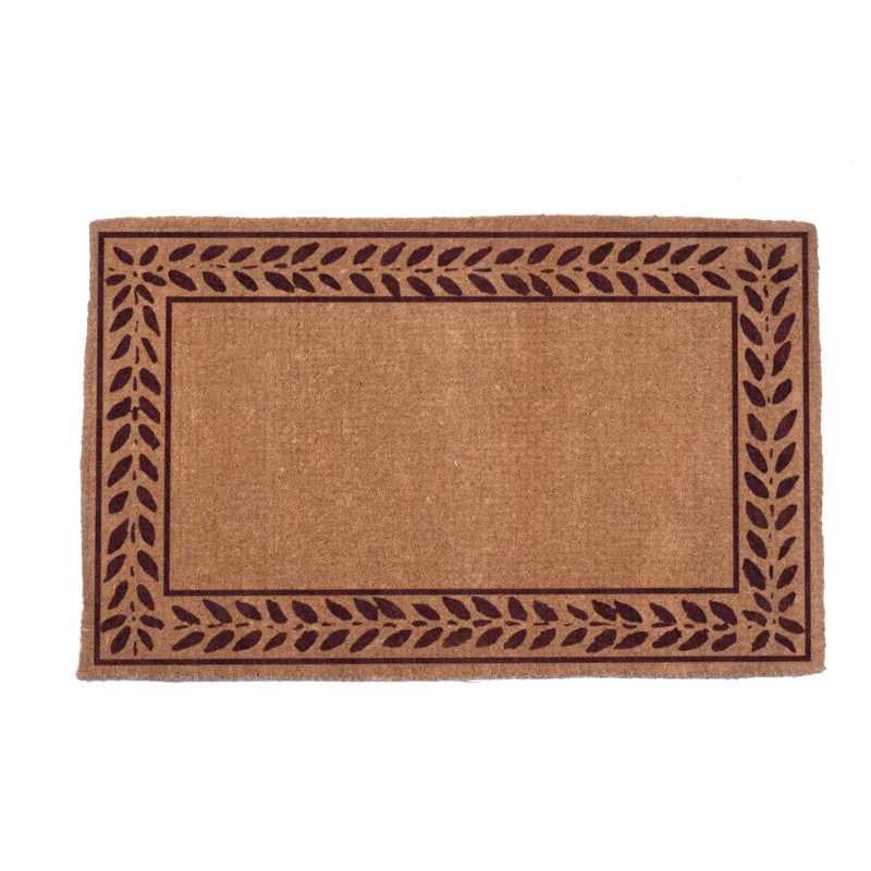 Paillasson d'extérieur personnalisable Cledis, H 30 po x l 18 po x P 1 po, Brun, Oui