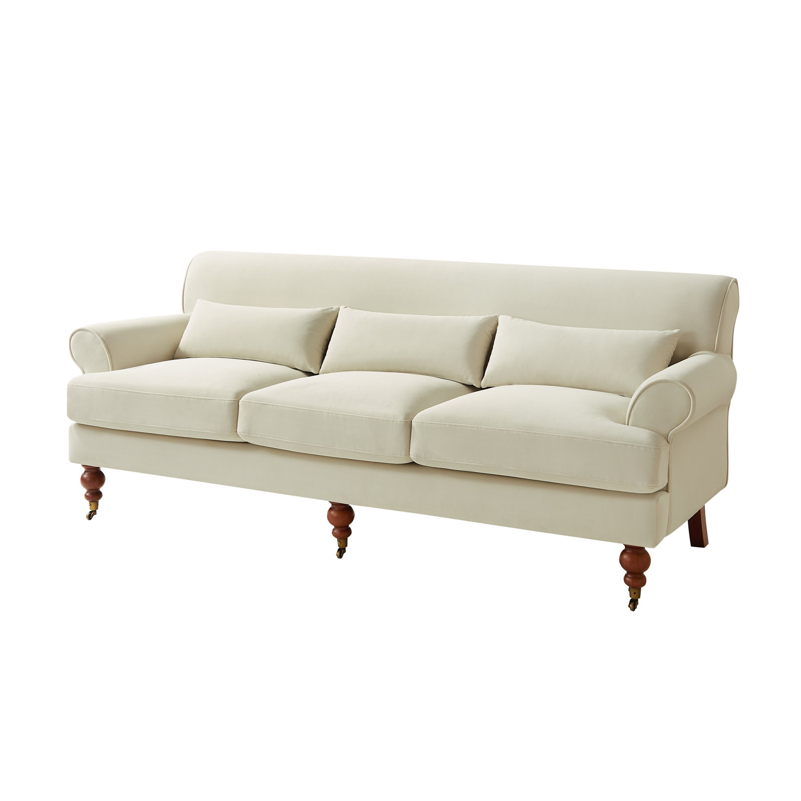 Upholstered Sofa, Kelly Green Velvet