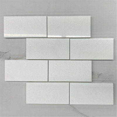6" x 3" Marble Mosaic Sheet Subway Wall & Floor Tile