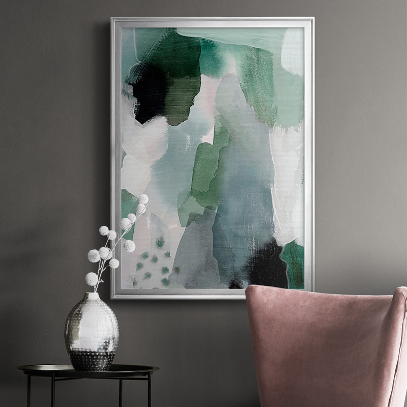 Turquoise Waters I, reproduction encadrée de qualité supérieure - prête à être accrochée, H 42,5 po x l 30,5 po x P 1 po
