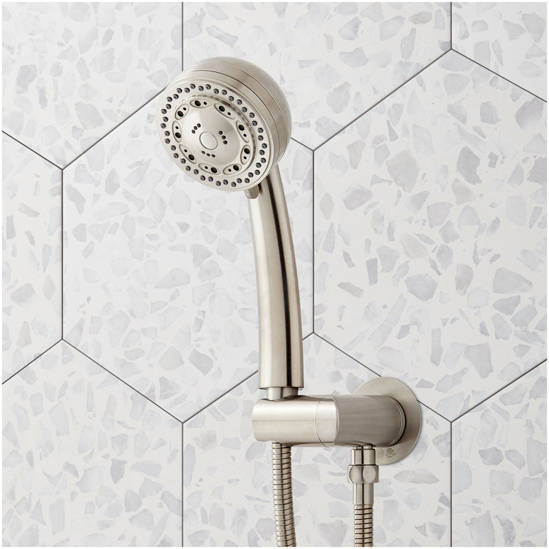Pendleton Pressure Balance Shower System with Hand Shower - Brushed Nickel, Brushed Nickel