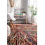 Tapis rouge / bleu / gris abstrait Lucy-19346613