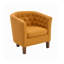 Cecille Barrel Accent Chair with Rubberwood Legs-636363791