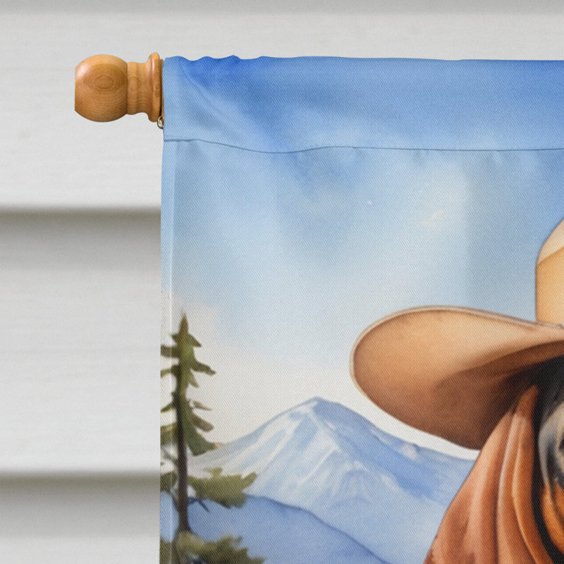 Drapeau Cowboy Welcome House, Coonhound américain