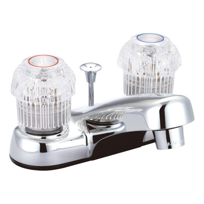 2-handle Bathroom Faucet with Drain Assembly