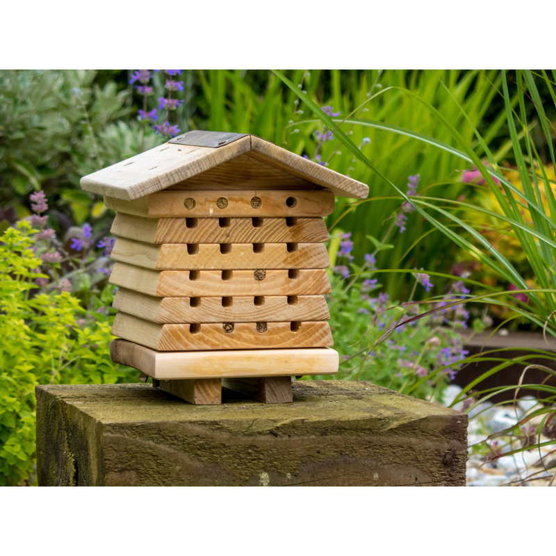 Branimirka Bee Free Standing 8 in x 9 in x 9 in Bumblebee House