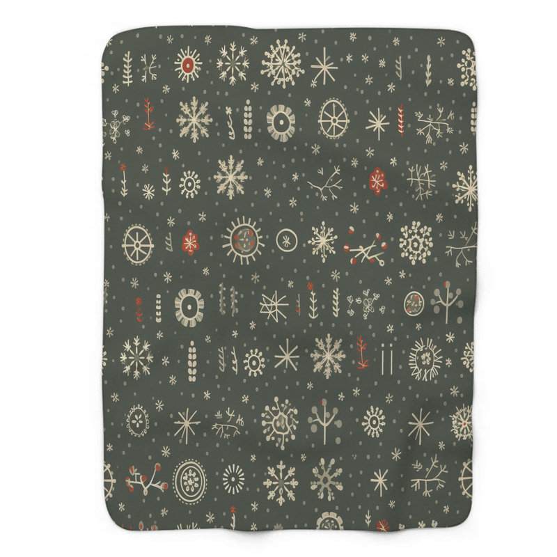 Mini Flurries - 1 Piece Premium Blanket, 60" W x 80" L