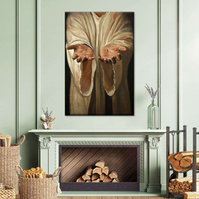 «Jesus Hands», reproduction sur toile
