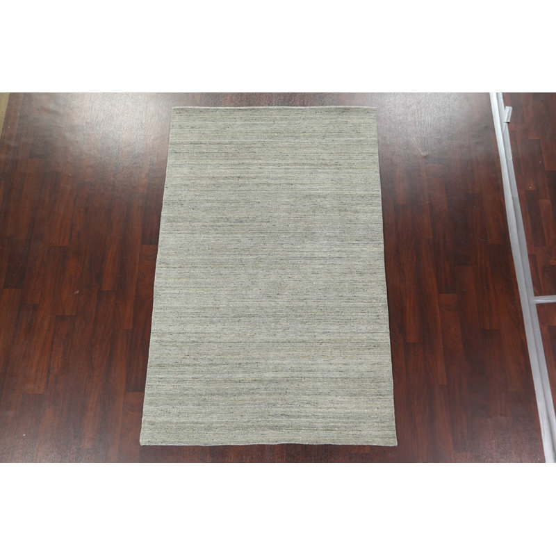 Tapis contemporain en laine noué à la main 5 x 8
