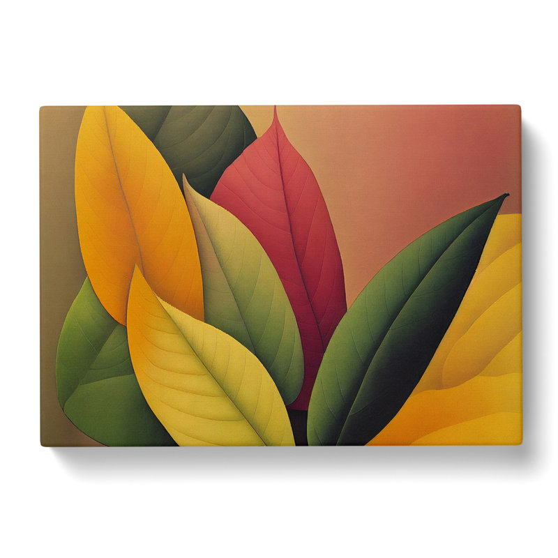Refined Leaf - Wrapped Canvas Print, 40cm H x 60cm W x 3cm D