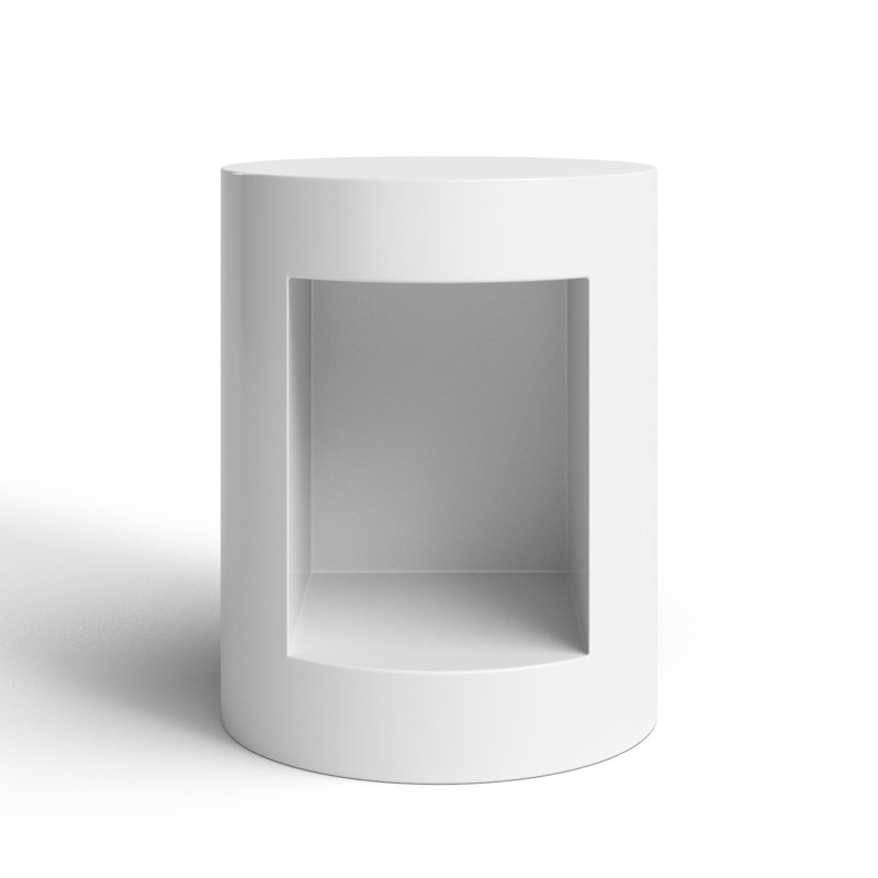 Hai End Table, White