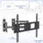 VIVO Full Motion Articulating Corner Wall TV Mount Bracket for 32" to 70" Flat Screen