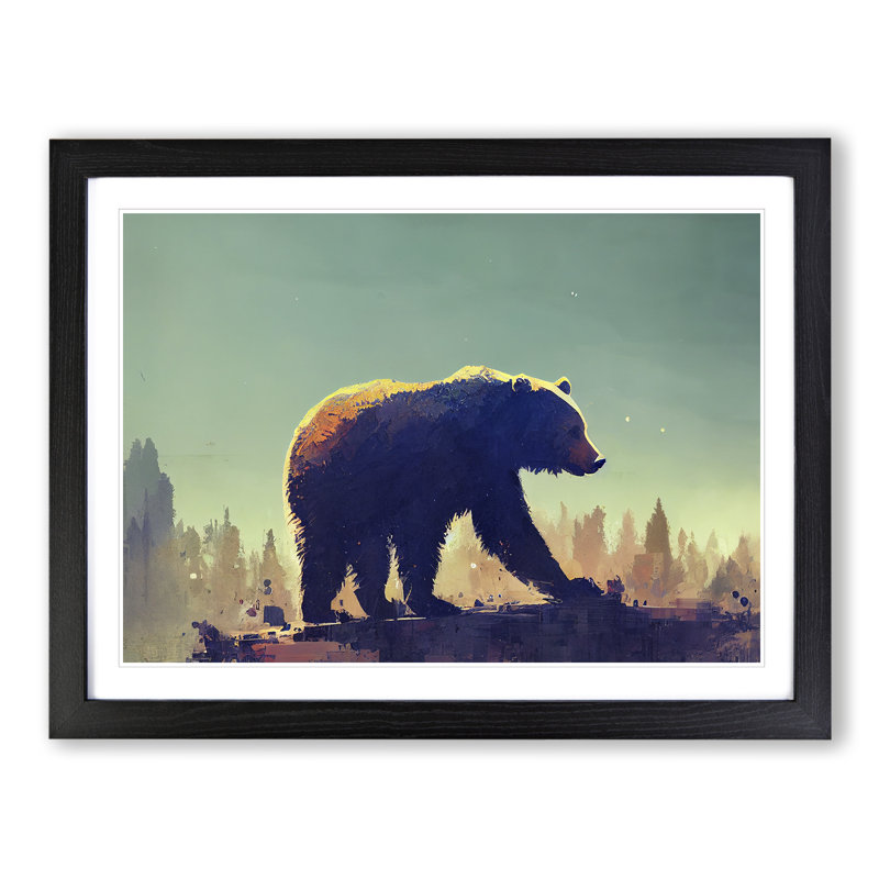 Bear Vol.4 - Framed Print, Black, 34cm H x 46cm W x 2cm D