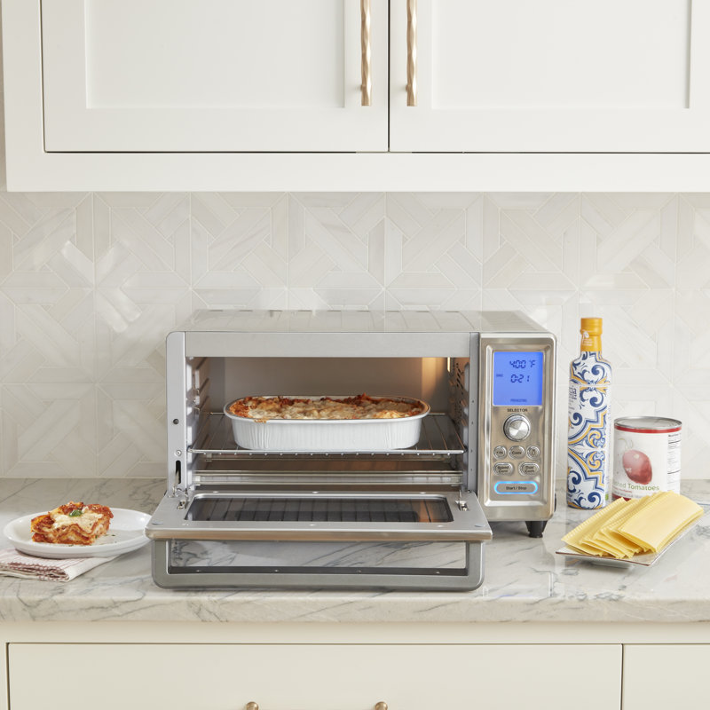 Chef's Stainless Steel Digital Convection Toaster Oven with LCD Display
