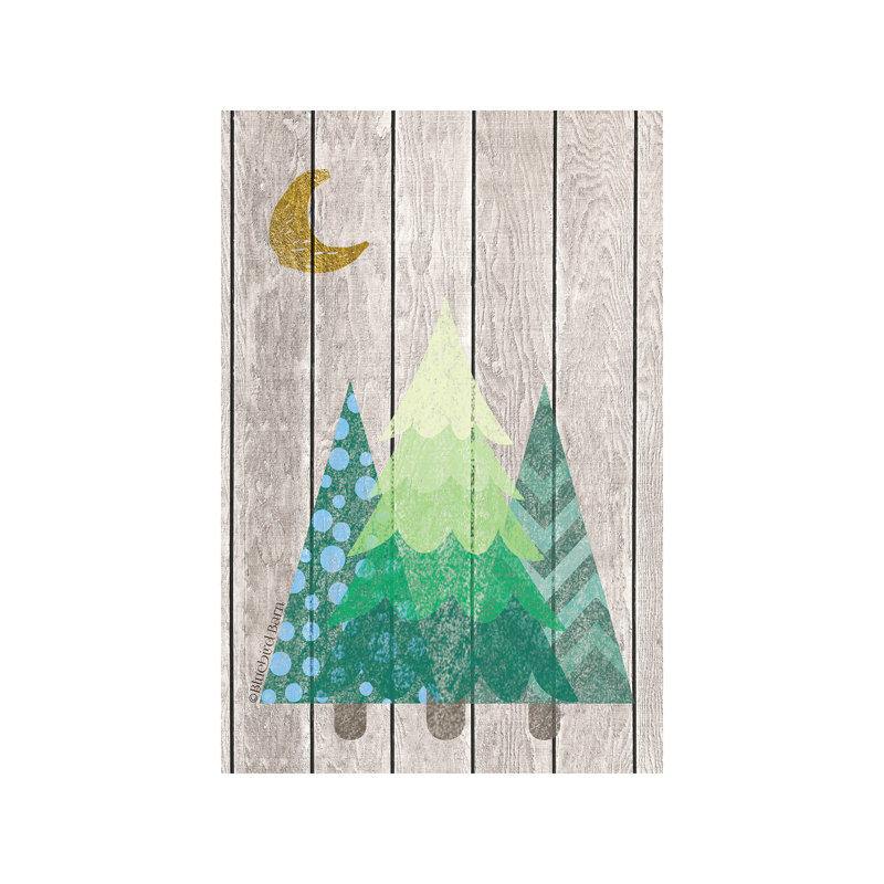 Whimsical Trees Under The Moon by Bluebird Barn - Wrapped Canvas Painting, 66.04 cm H x 45.72 cm W x 1.91 cm D