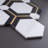 Natural Dorato 11.11 in. x 9.61 in. Hexagon Polished Marble Mosaic Tile