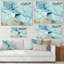 «Golden Turquoise», art mural sur toile Glam-267239556-267239565
