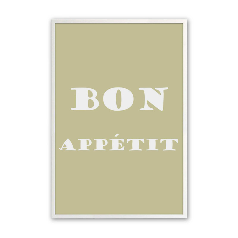 Bon Bon Appetit, Blanc opaque, H 37 po x l 25 po