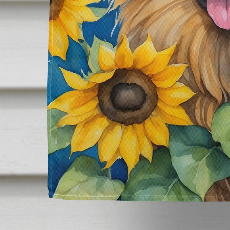 Drapeau de la maison du tournesol Malamute d'Alaska, Berger de Tervueren