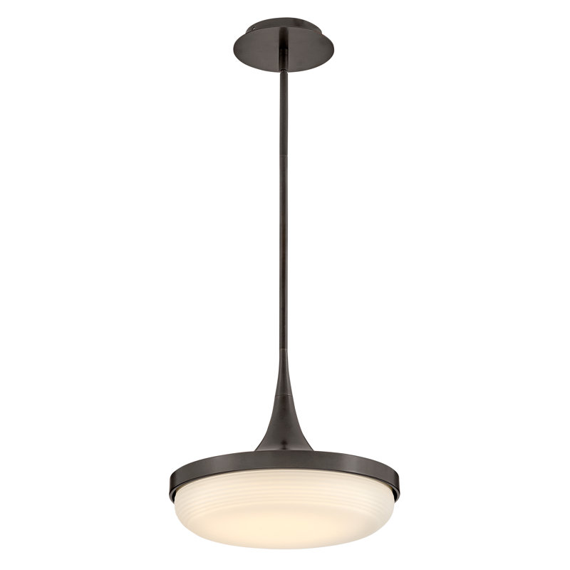 1 - Ligh Bowl LED Pendant, Black Oxide