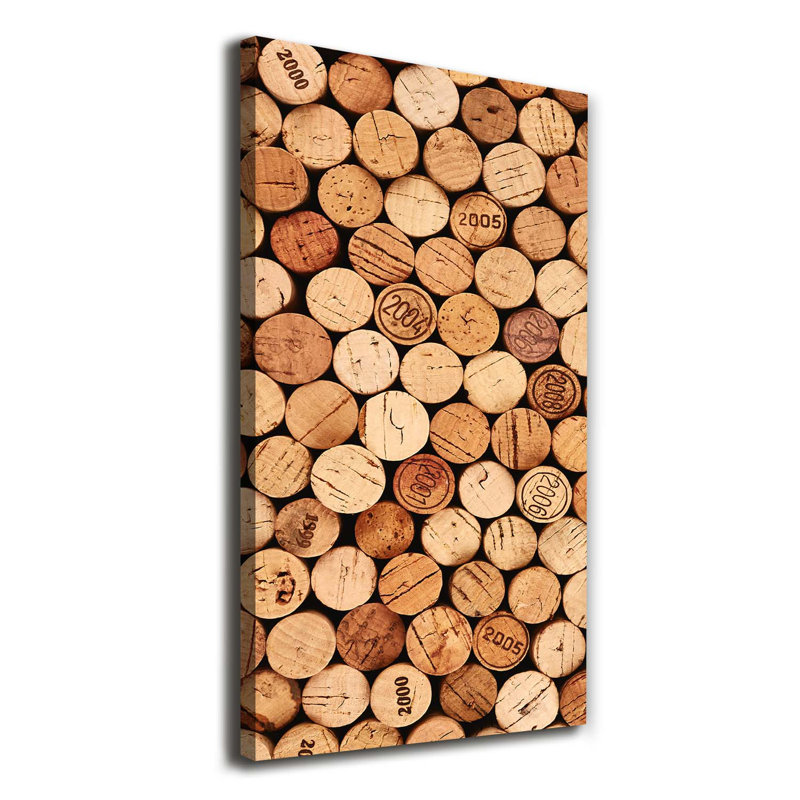 Corks Of Wine - Wrapped Canvas Print