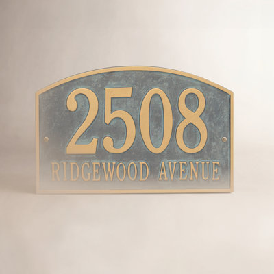 Legacy 2-Line Wall Address Plaque