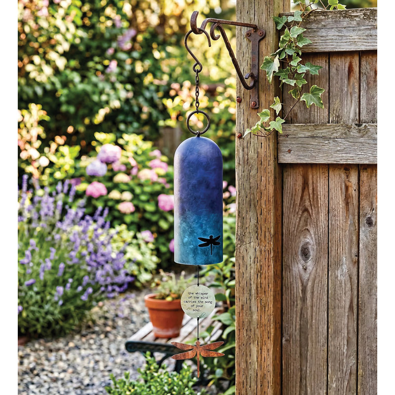 Sentiment Steel Decorative Outdoor Hanging Wind Bell with Decorative Wind Catcher and Hanging Hook, Hope