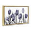 «Dramatic Dusk Blue Tulips», art mural sur toile flottante noire, design par Albert Koetsier-1576234079-1577031046