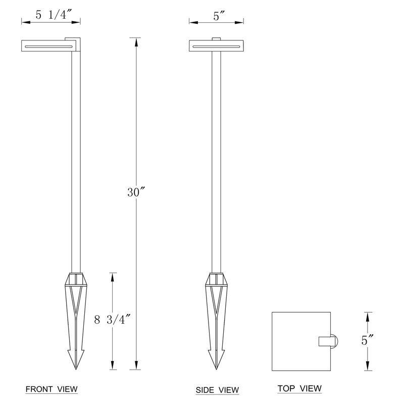 Aluminum Low Voltage Integrated LED Metal Pathway Light Kit