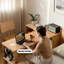 Bureau en L en bois massif avec armoire inférieure-1289754509