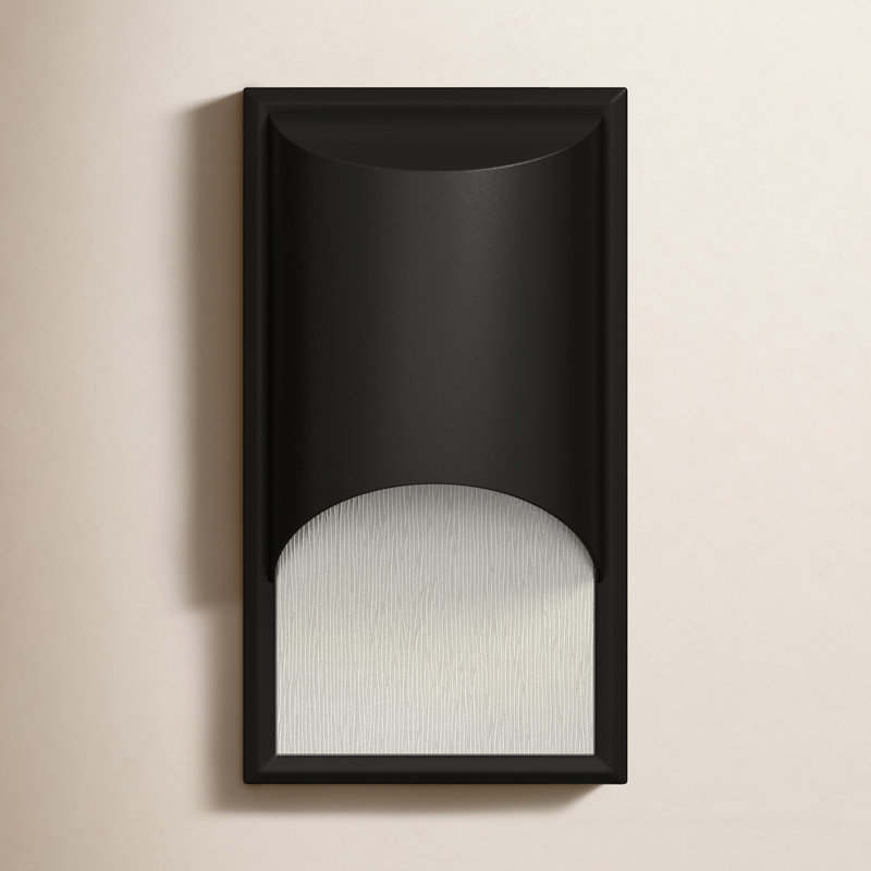 Cascade Outdoor Flush Mount, Medium, Satin Black, Incandescent