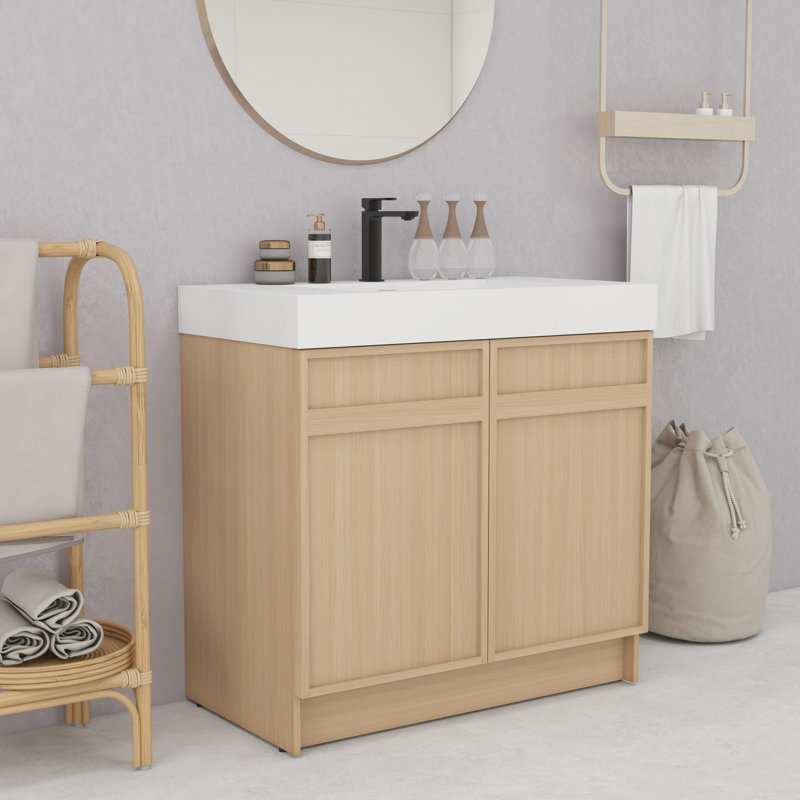 Meuble-lavabo 36 po avec lavabo en résine