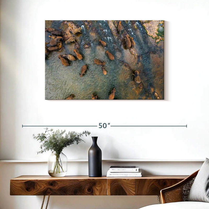 Crowle Pinnawala Elephants, 24" H x 36" W