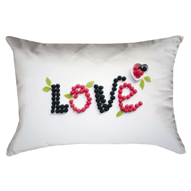 Coussin lombaire d'extérieur Brooke Lark Love and Berries