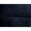 Futon contemporain en microfibre bleu marine convertible en lit, 2 places, pieds de soutien supplémentaires, lit de siège léger avec H 67 po x l 28 po