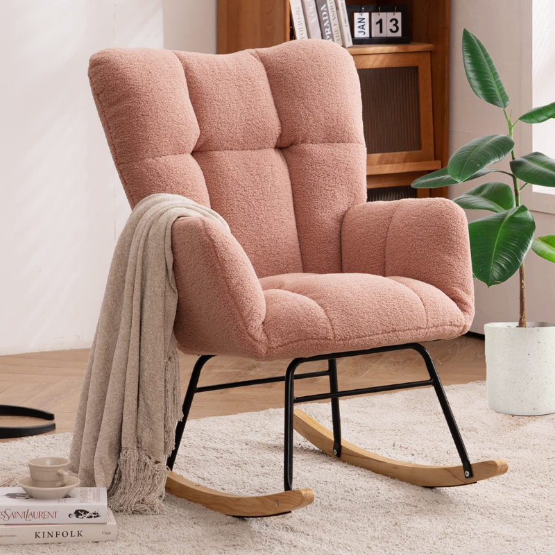 Friedell Rocking Chair, Pink