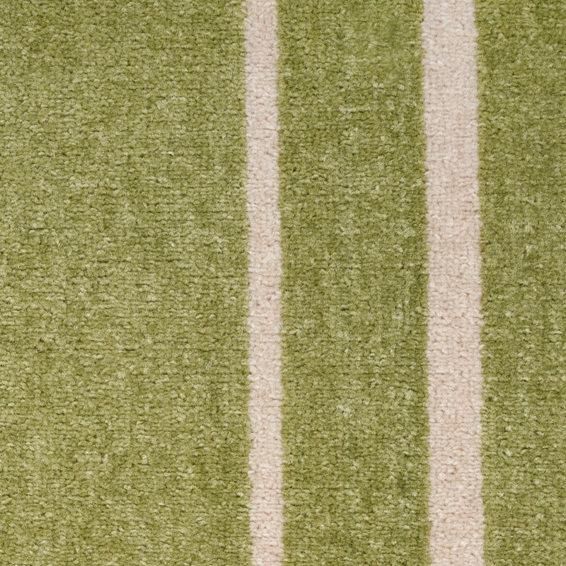 Carbie Abstract Machine Woven Chenille Indoor/Outdoor Area Rug in Green, Rectangle 4' x 6'