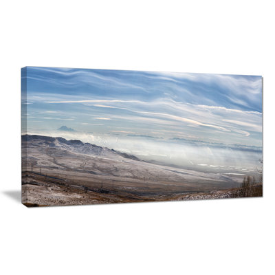 Winter Mountains in Caucase - Reproduction de photo sur toile tendue
