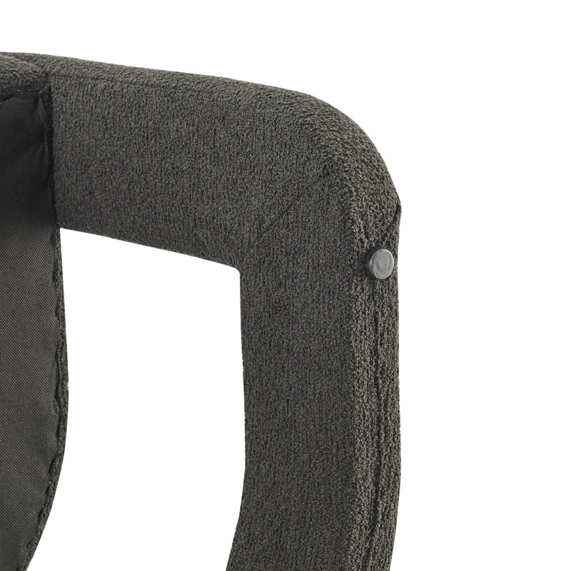 Boback Low Back Barrel Chair, Palladian Charcoal