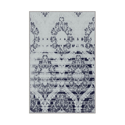 Antibacterial Hall Carpet (2.6 x 6.6 Ft) | 100% Polyester, 0.4 in Pile Height | Non-Slip PVC Dot Underside, Machine Washable | 3D Digital Printing, Durable & Stylish for Entryways, Living Rooms & More