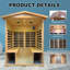 Sauna infrarouge FAR compatible Jeltyprey pour 4 personnes Bluetooth