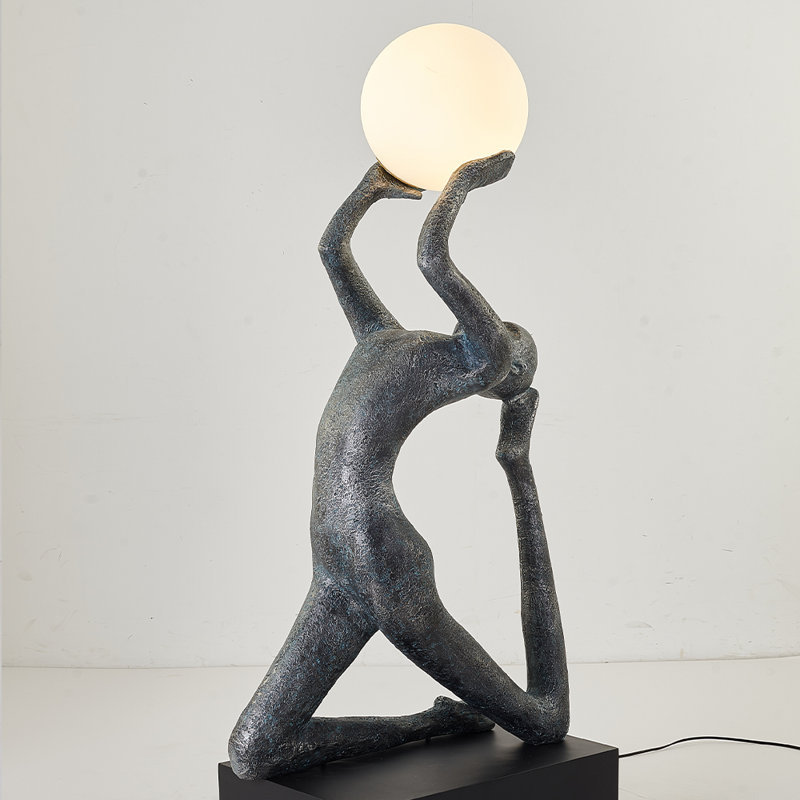 Lampe sur pied à DEL 57 po, Chrome